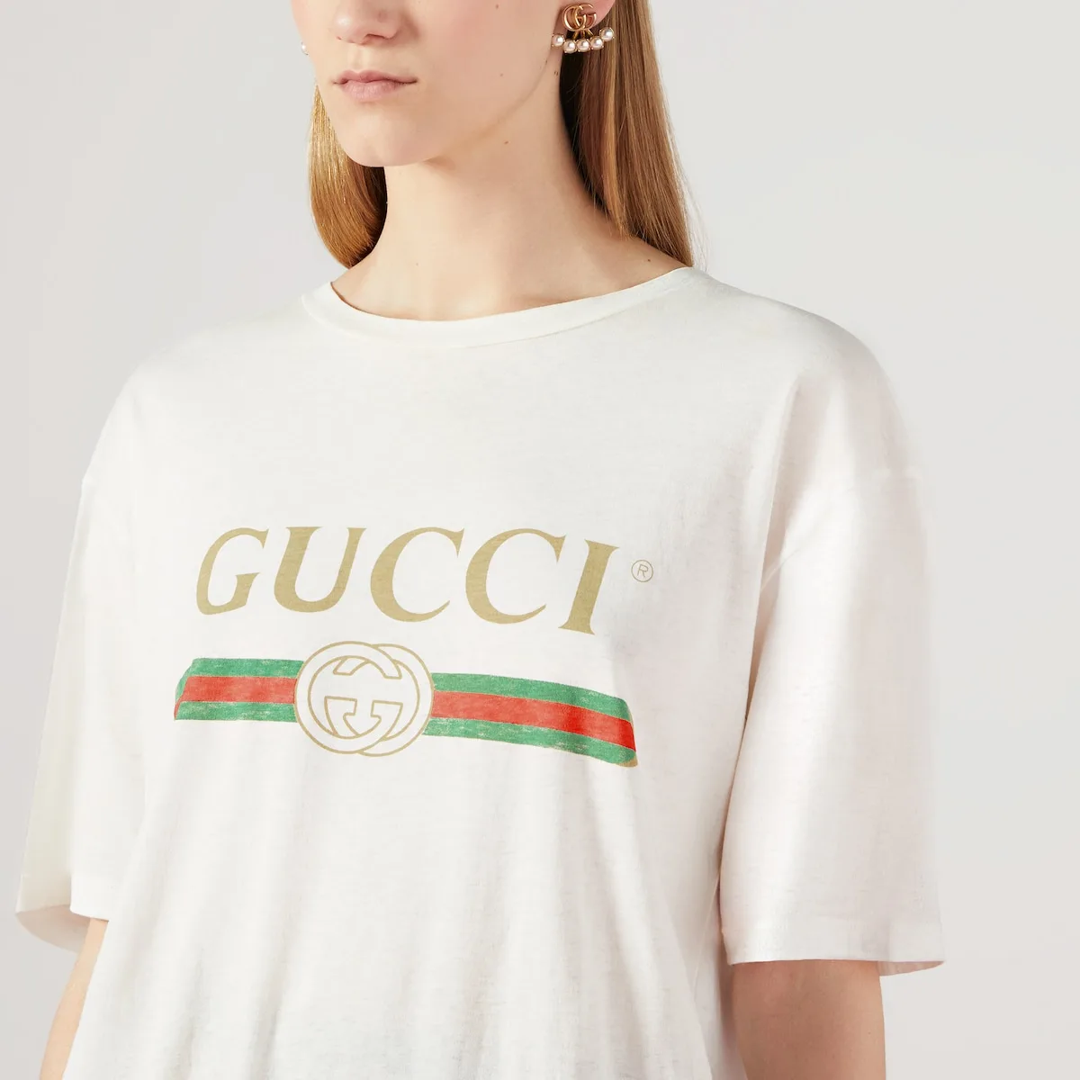 Authentic Gucci White Cotton T-Shirt image indicator(5)