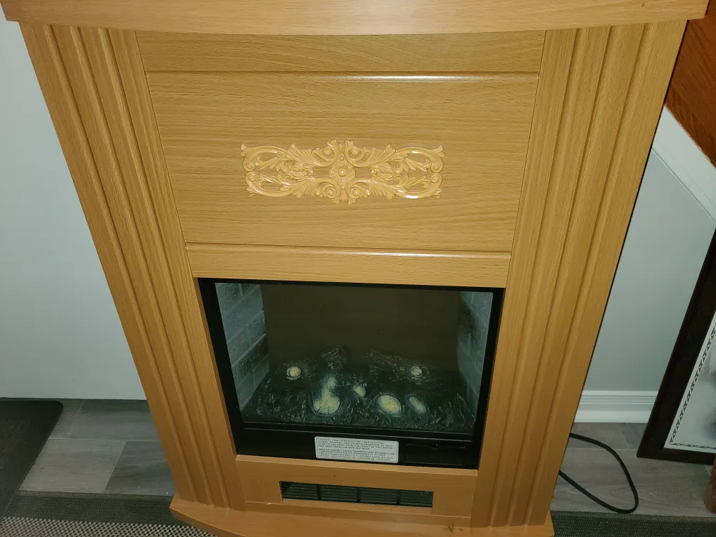 Electric Fireplace Heater - Oak Finish image indicator(4)