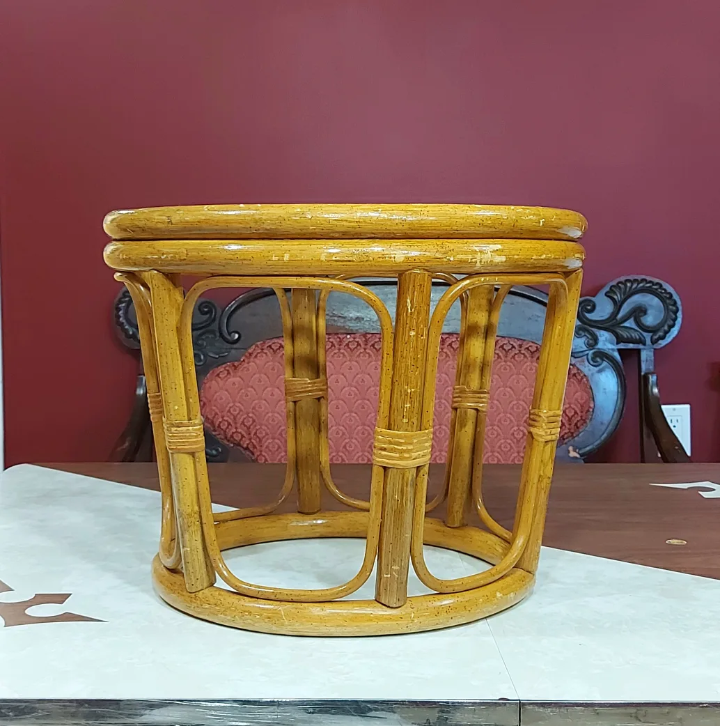 1970s end table 🪴 boho plant stand image indicator(2)