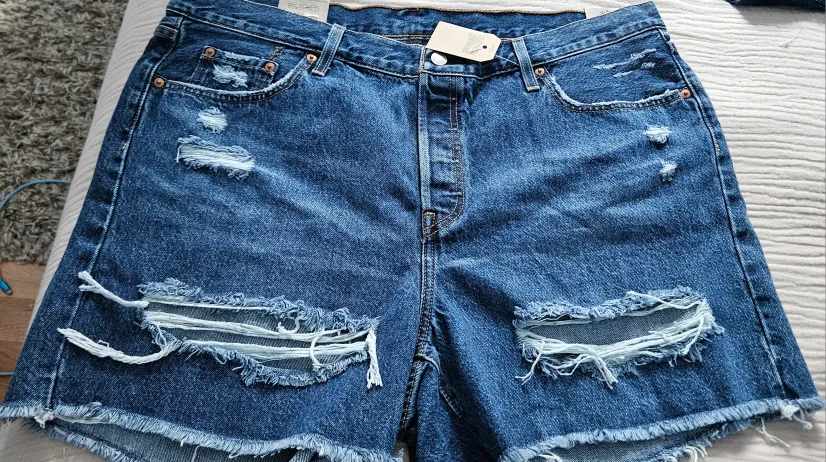 Levi's 501 Distressed Denim Shorts thumbnail