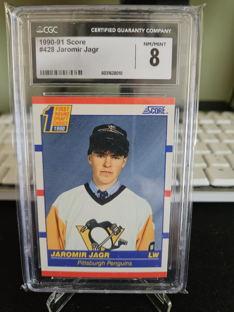 1990-91 Score Jaromir Jagr #428 Hockey Card - NM/Mint