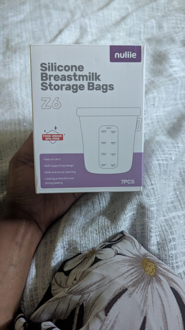 Nuliie Silicone Breastmilk Storage Bags Z6 - New
