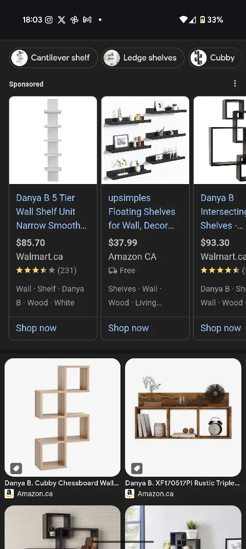 Danya B 5 Tier Wall Mount Shelf - NEW! image indicator(5)