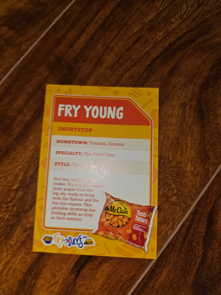 McCain Fry Young Baseball Card image indicator(2)