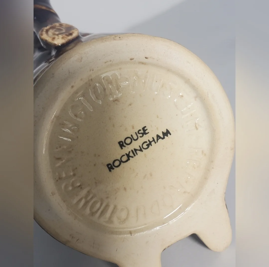 Antique Rouse Rockingham Bennington Pottery Toby Jug image indicator(9)