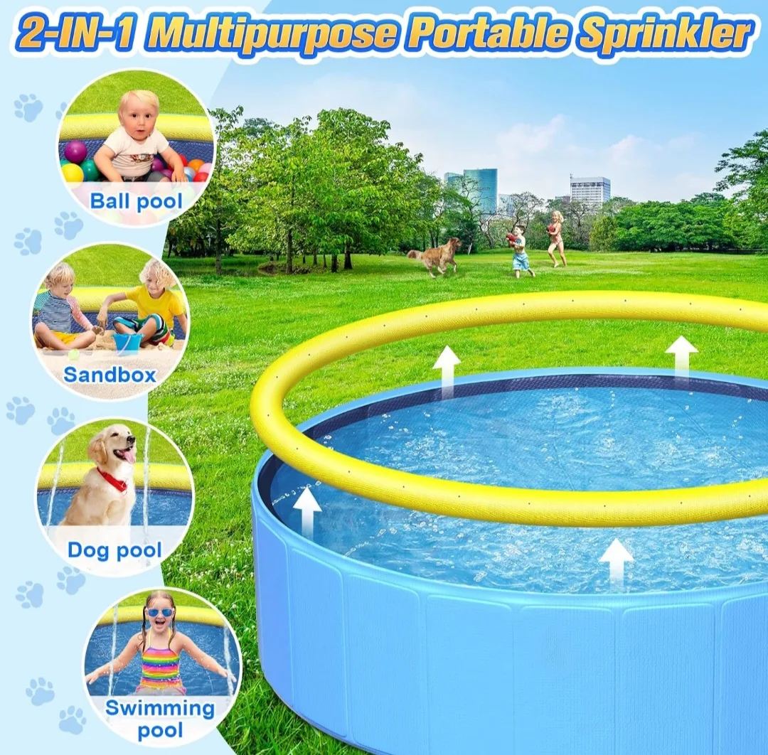 Foldable Splash Pool for Kids and Dogs image indicator(5)