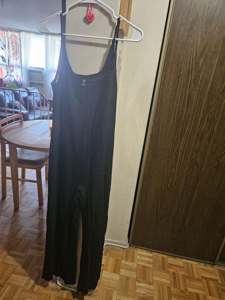 Shein Black Knit Jumpsuit - Size 1XL - photo 2