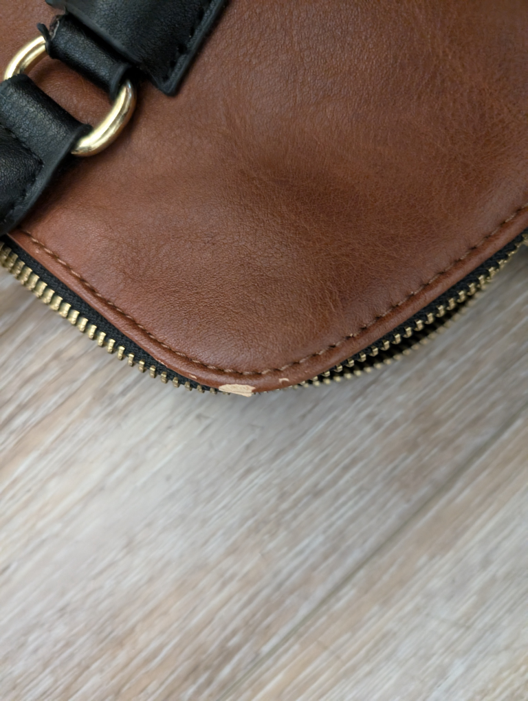 Brown & Black Tote Bag Leather - photo 3