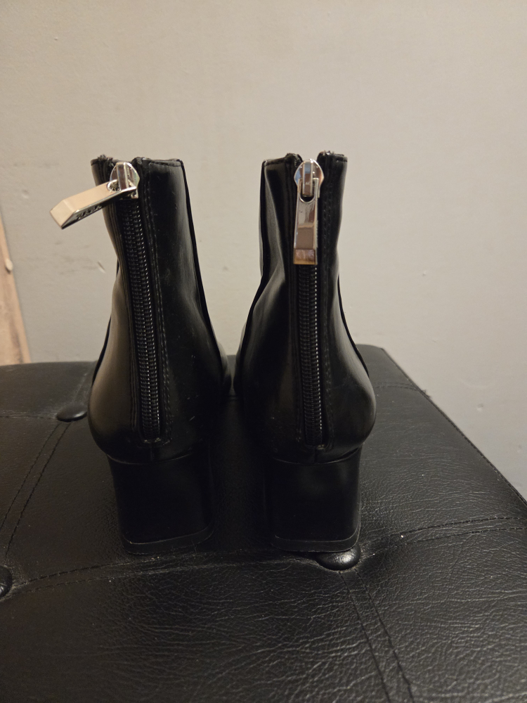 Zara Black Ankle Boots - Size 38 - photo 3