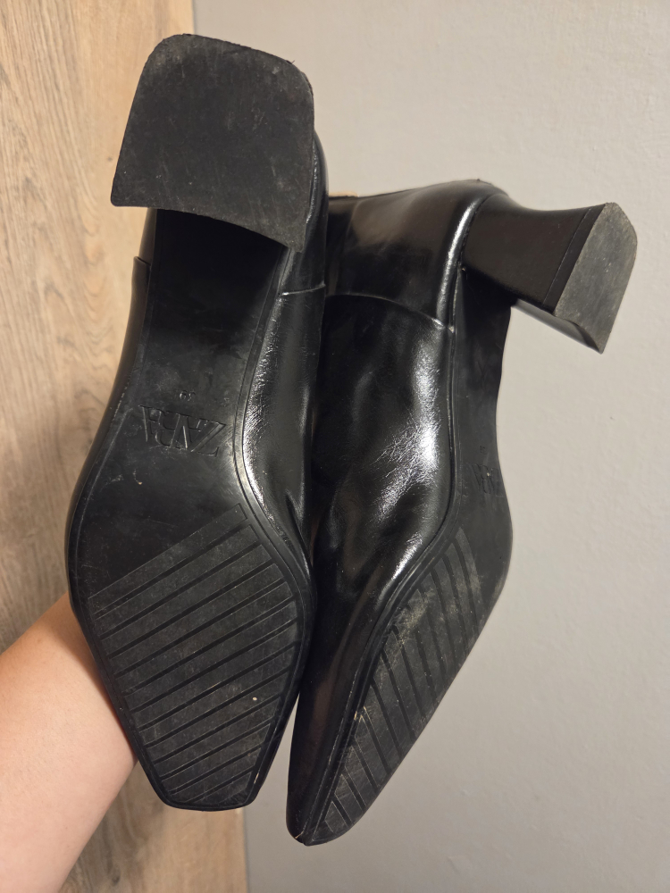 Zara Black Ankle Boots - Size 38 - photo 5