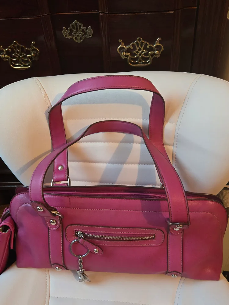 NINE WEST Magenta / Pink Tote Bag 4 Piece Set