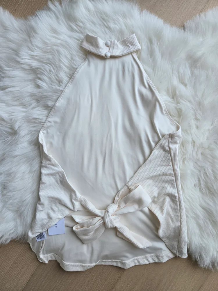 Dynamite Cream Halter Top - Size Small image indicator(6)