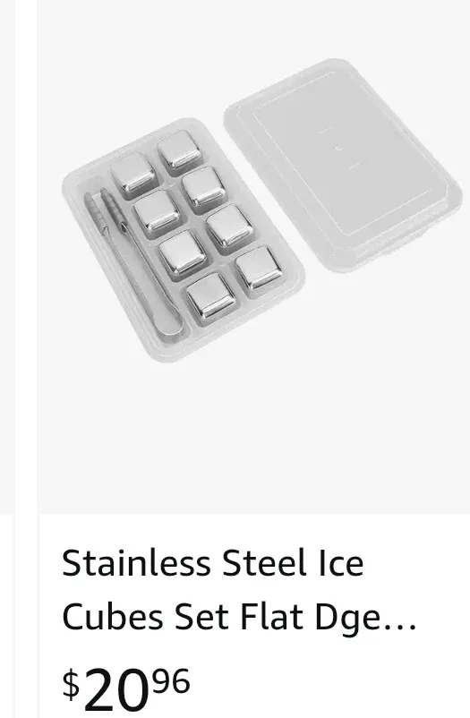 Stainless Steel Ice Cubes Set thumbnail