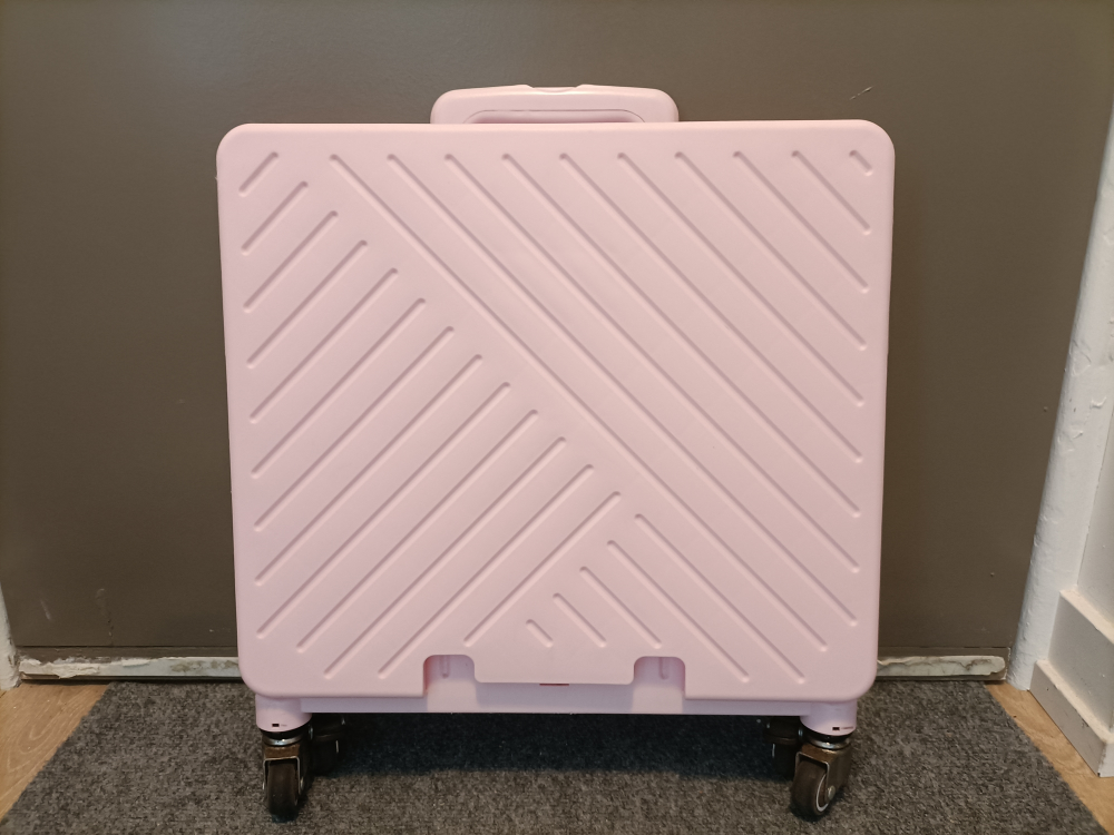 Foldable shopping cart trolley cute pink 🩷 - photo 2