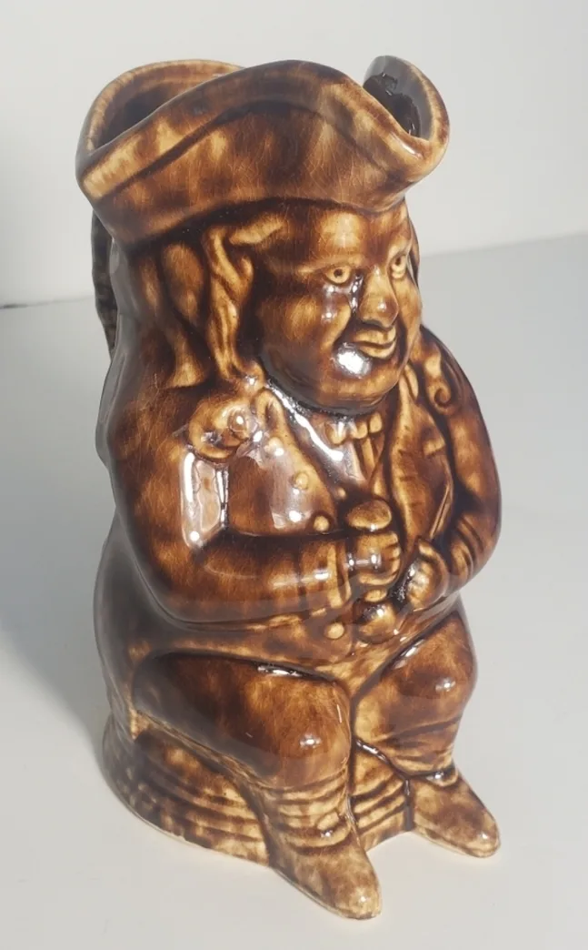 Antique Rouse Rockingham Bennington Pottery Toby Jug image indicator(3)