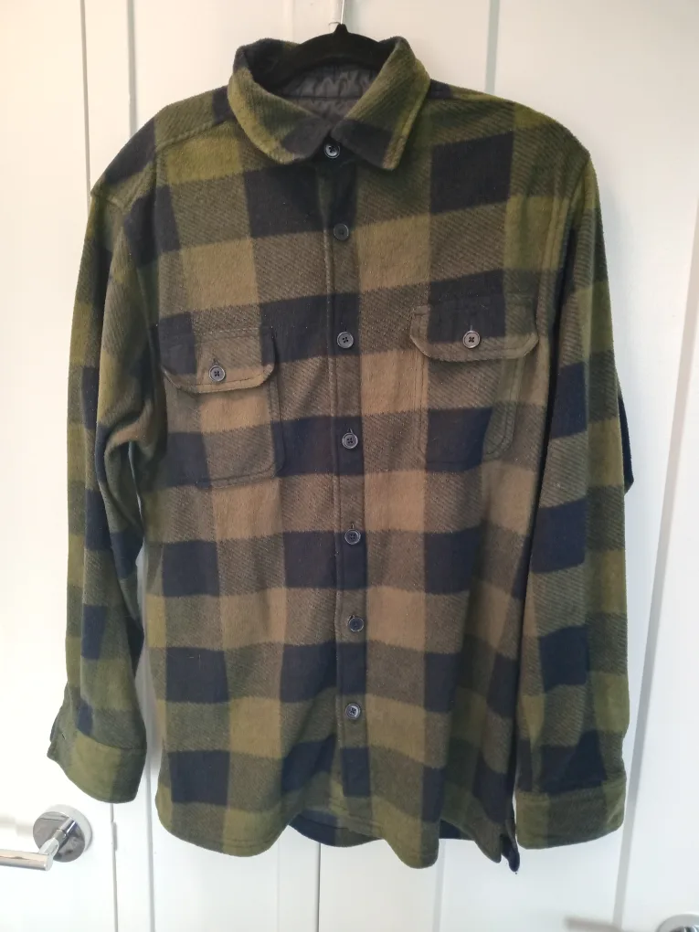 Plaid Flannel Shirt - Green & Black thumbnail