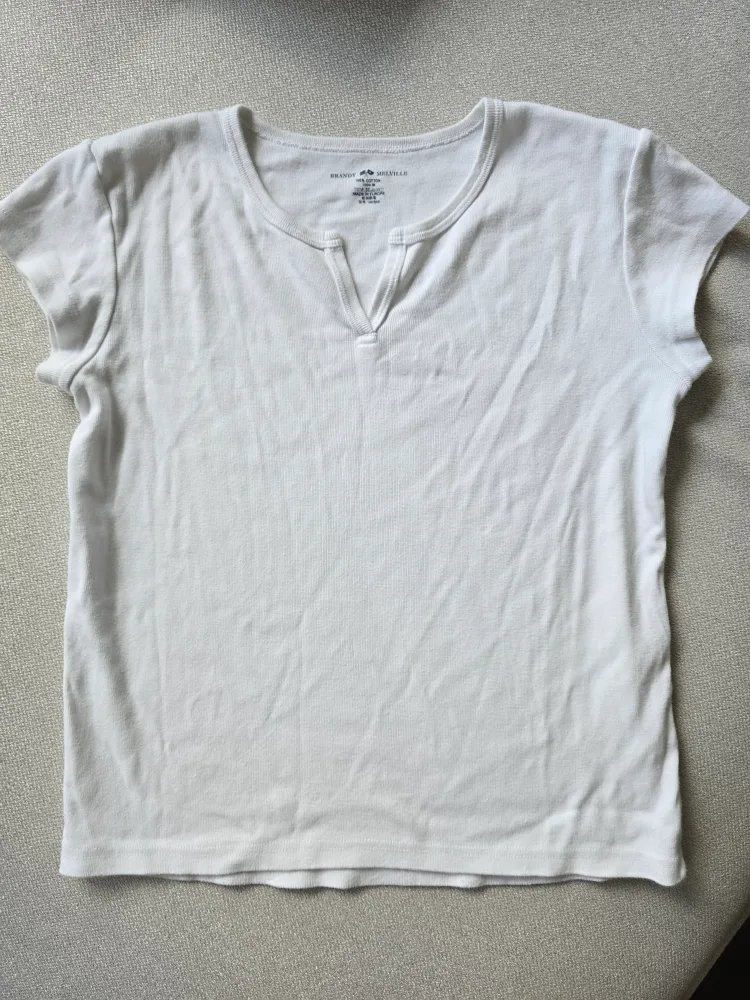 Brandy Melville White Cotton T-Shirt thumbnail