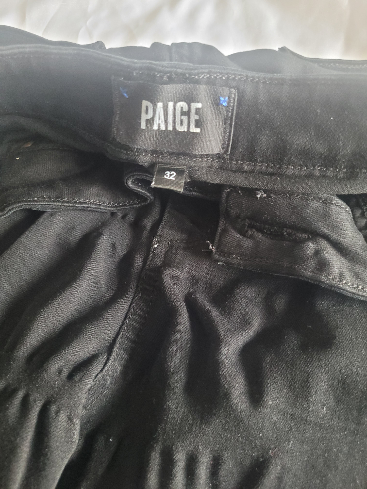Paige Black Jeans, Size 32 - photo 2
