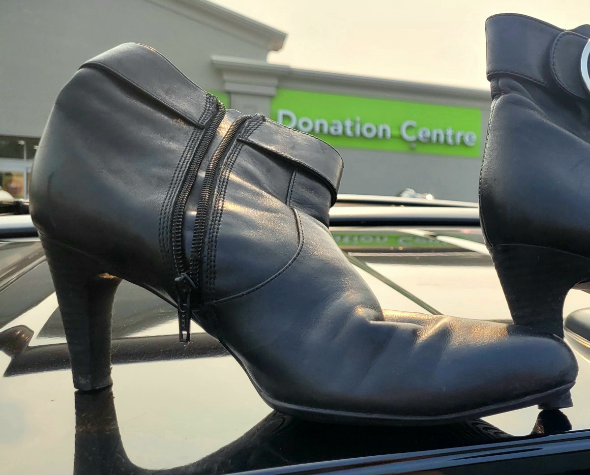 High Quality Black Ankle Boots, Size 7
