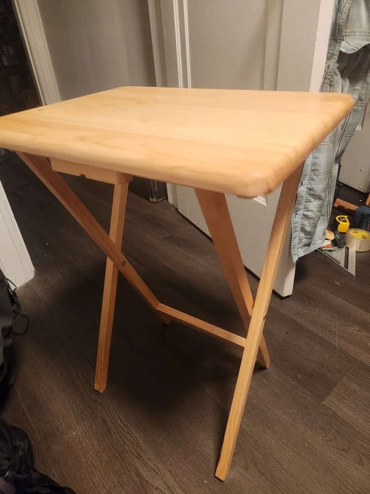 Two wooden Folding TV Tray Table s thumbnail