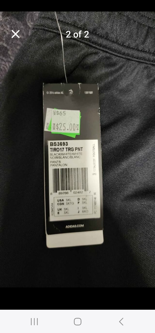 Adidas Tiro17 3XL Track Pants - New with Tags! - photo 2
