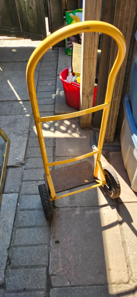 Used Yellow Hand Truck Dolly.  price firm not negotiable image indicator(3)