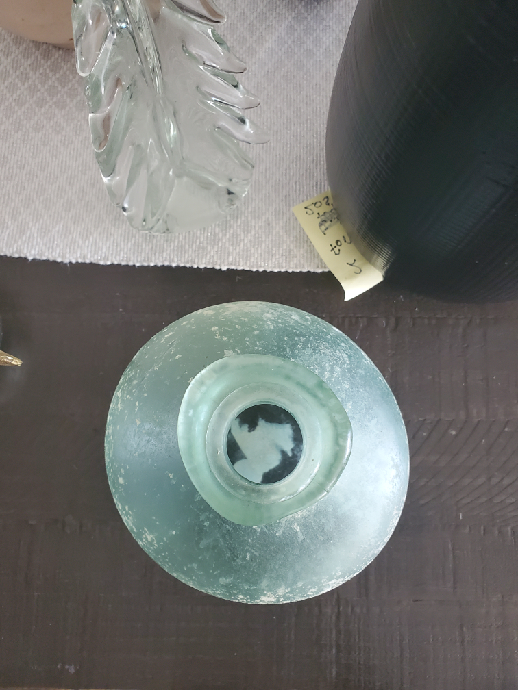 Light Blue Glass Vase - photo 2