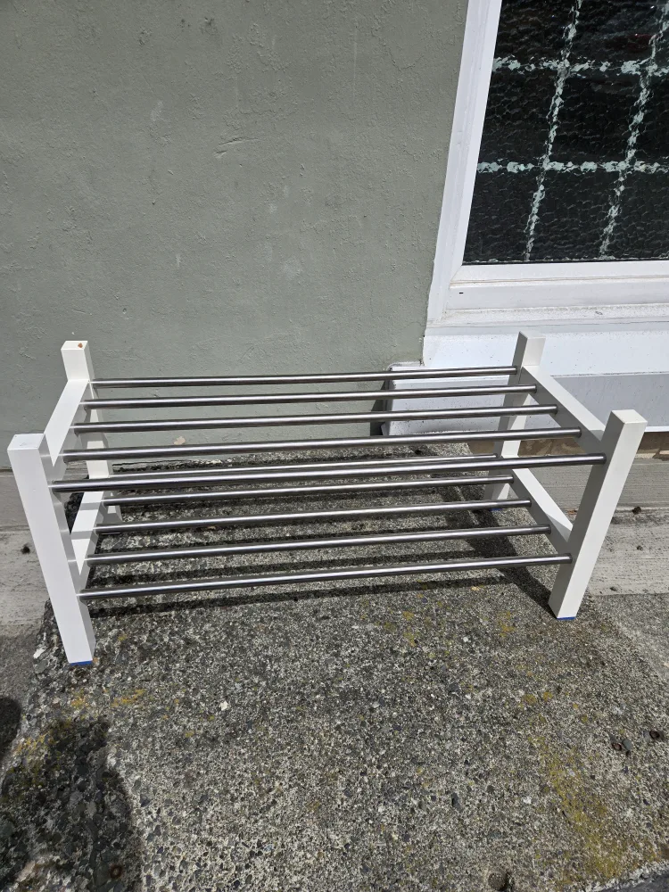 IKEA TJUSIG White Shoe Rack 🧡 image indicator(2)