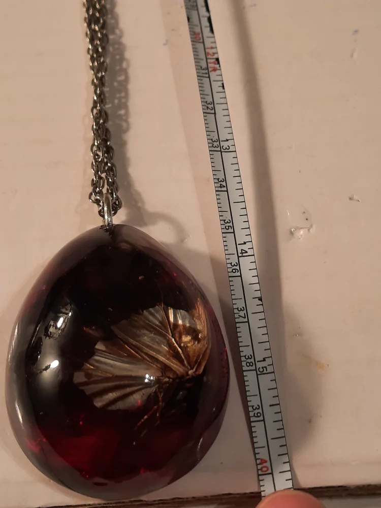 Resin Pendant Necklace with Insect image indicator(7)