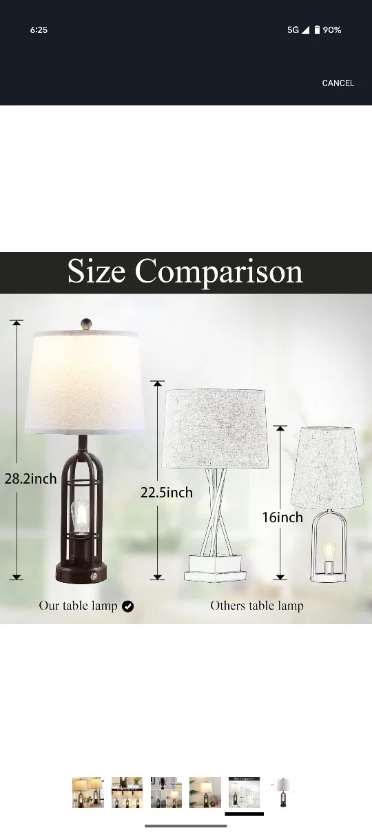 Cage Table Lamp - 28.2 inch image indicator(5)