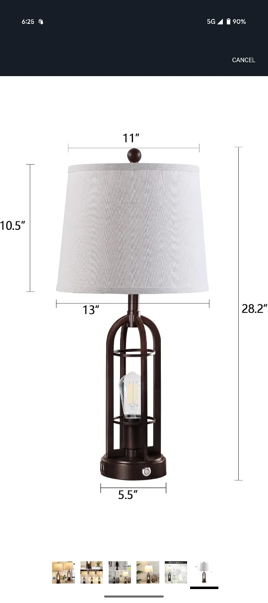 Cage Table Lamp - 28.2 inch image indicator(6)