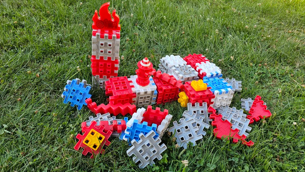 Little Tikes Fire Station Waffle Blocks Building Toy thumbnail