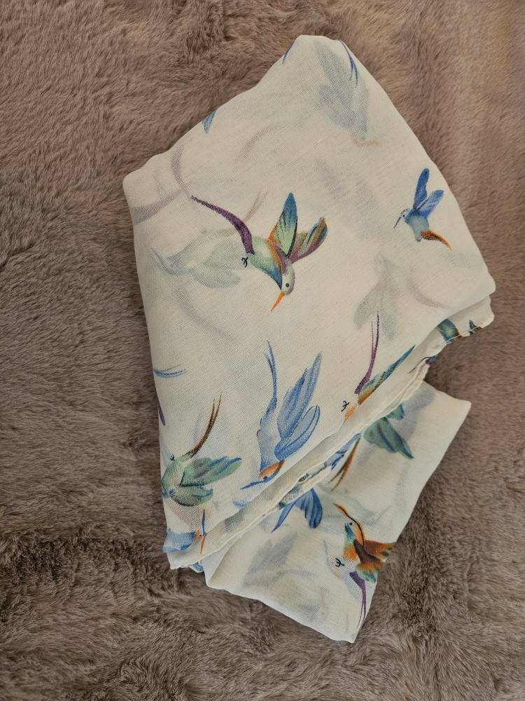 Hummingbird Print Scarf - O/S - photo 2