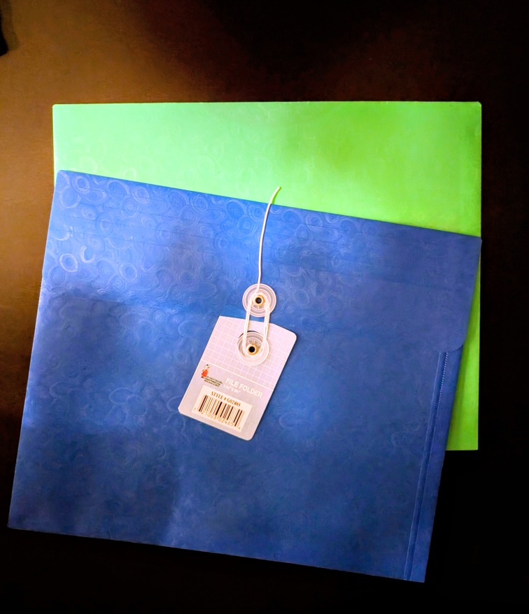 File Folders - Blue and Green
