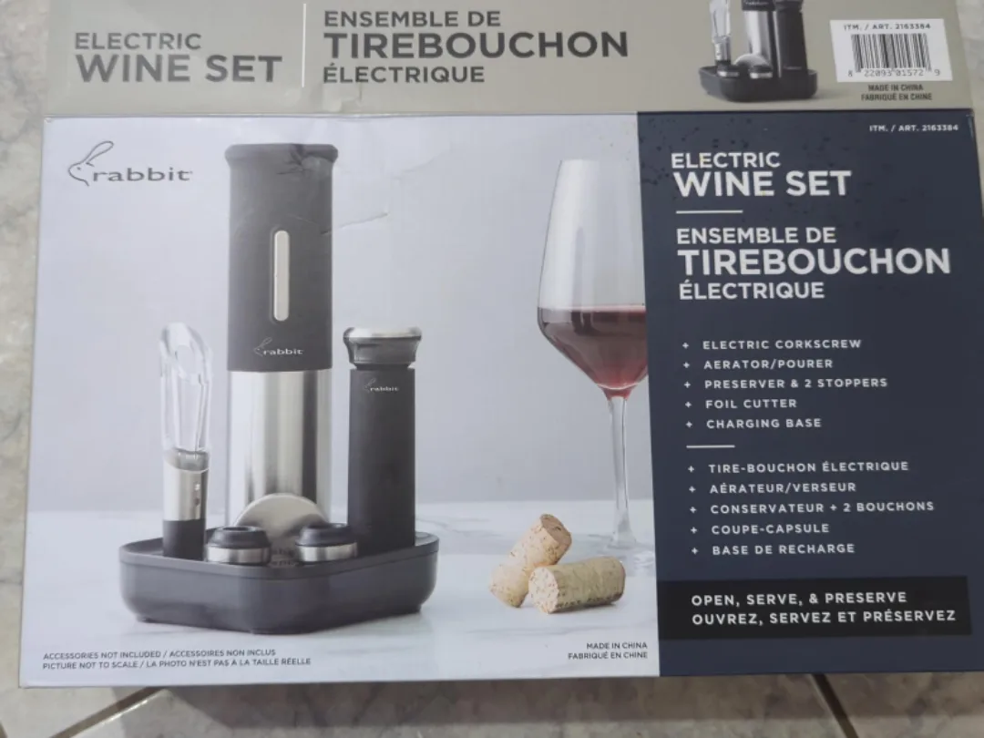 Rabbit Electric Wine Set - New in Box image indicator(3)