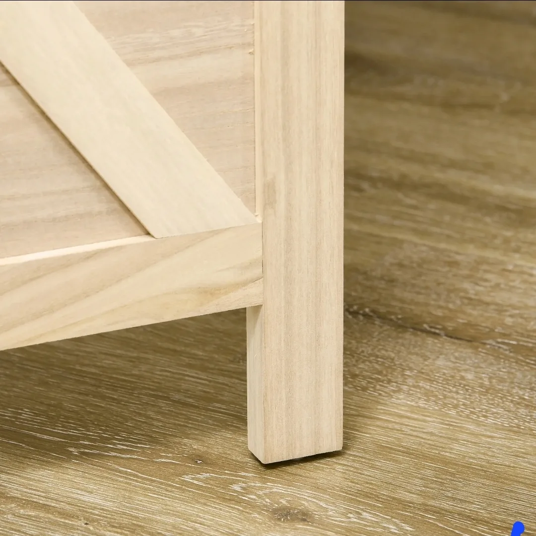 ✨ Wooden Room Divider – 4 Panel Privacy Screen with Pegboard image indicator(7)