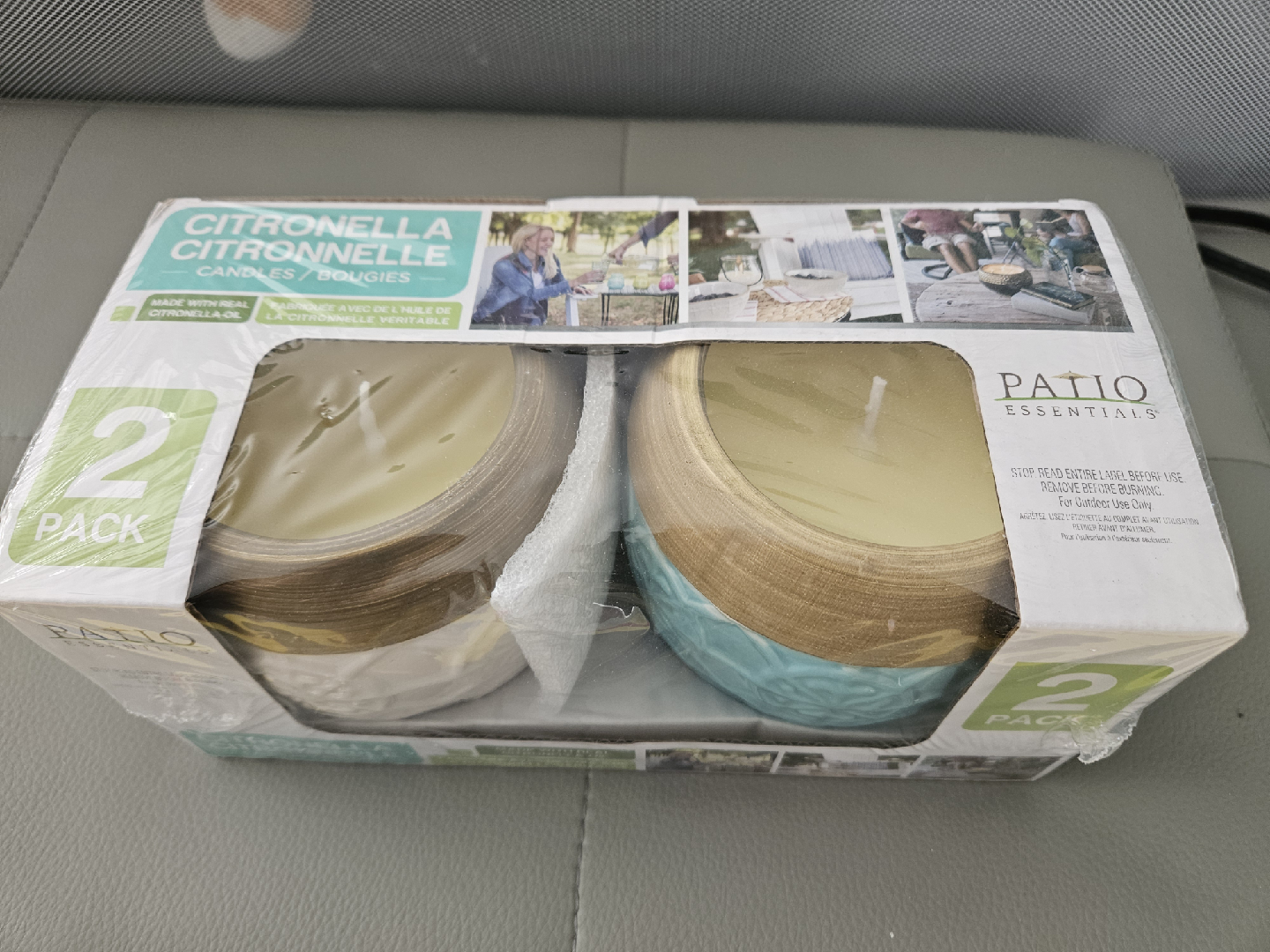 Patio Essentials Citronella Candles 2-Pack