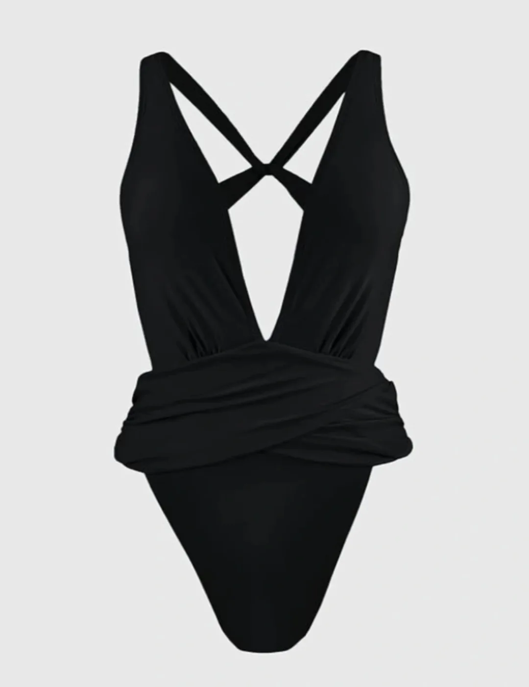 Black Halter One Piece Swimsuit - Size Medium thumbnail