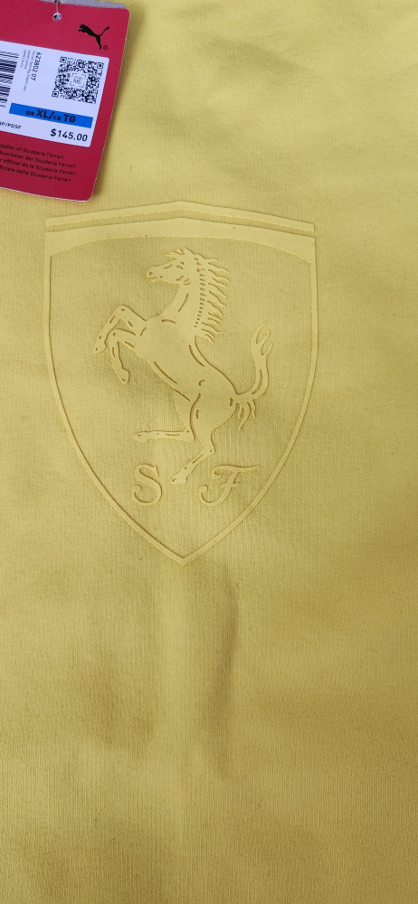 New Puma Ferrari Yellow Sweatshirt XL - photo 3