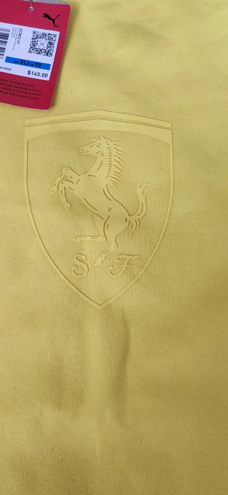 New Puma Ferrari Yellow Sweatshirt XL image indicator(3)