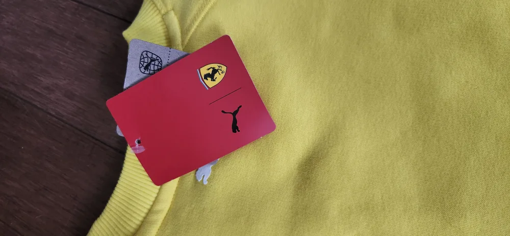 New Puma Ferrari Yellow Sweatshirt XL image indicator(5)