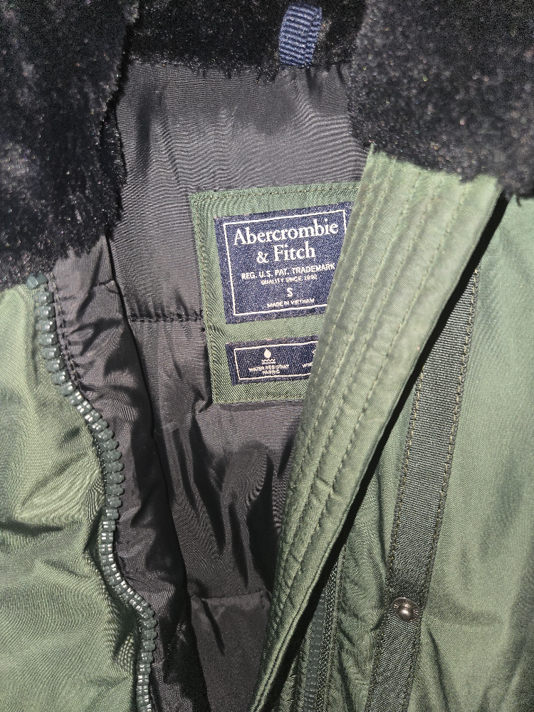 Abercrombie & Fitch Olive Green Parka - Size S - photo 2