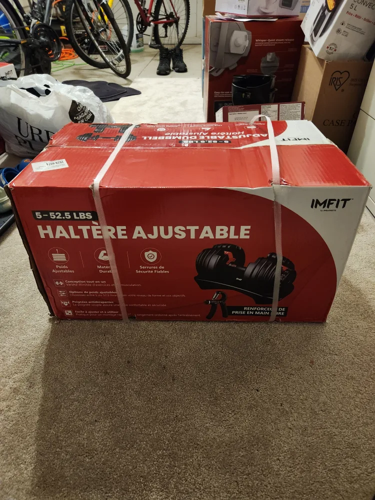 5-52.5 lb Adjustable Dumbbell Set w/ Hand Grip, New image indicator(7)