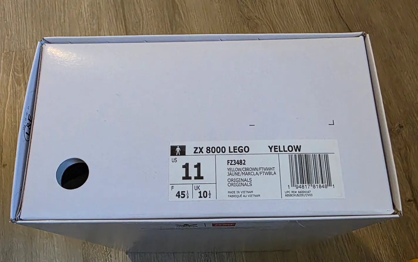 Adidas ZX 8000 LEGO Yellow US 11 - Brand New thumbnail