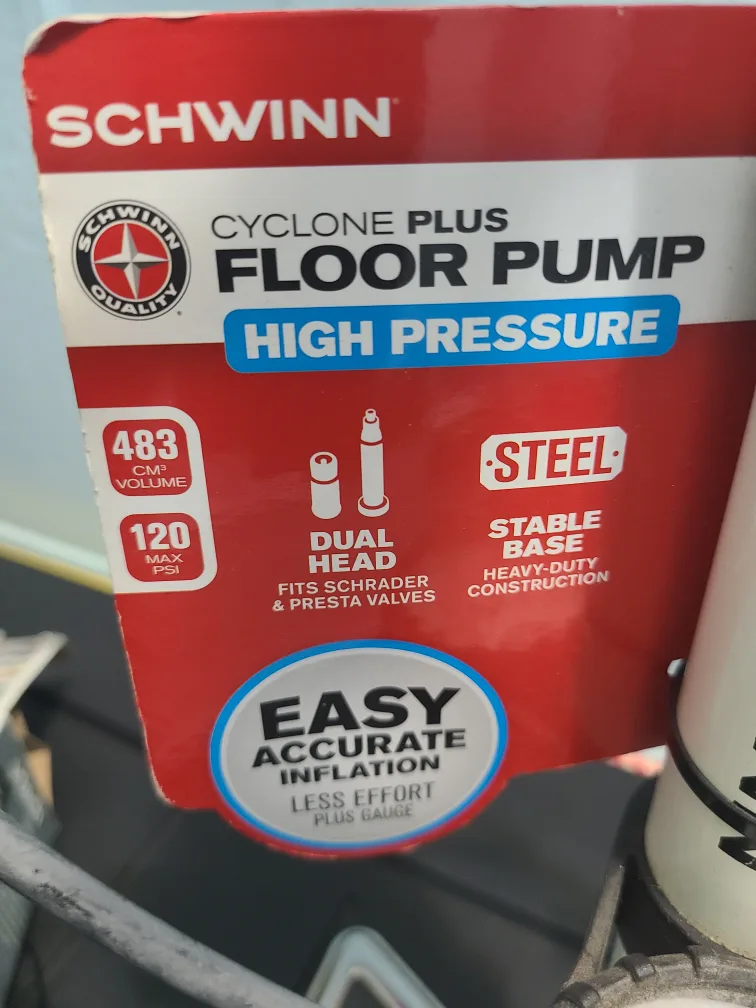 Schwinn Cyclone Plus Floor Pump - High Pressure image indicator(2)