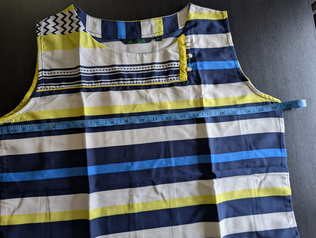 Striped Sleeveless Top - Size 14 - photo 2