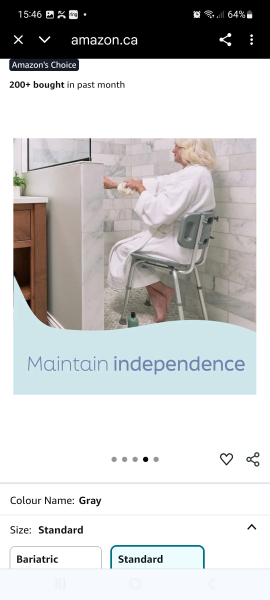 Drive Medical Bath Chair - Standard Size - photo 4