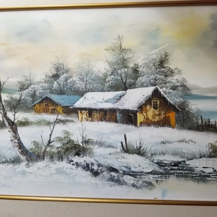 P. Finch Winter Landscape Painting image indicator(2)