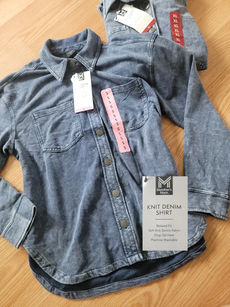 Member's Mark Knit Denim Shirt thumbnail