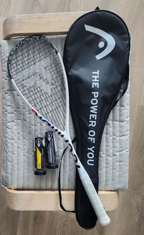 Tennis Racquet, Dunlop Balls, Head Bag thumbnail